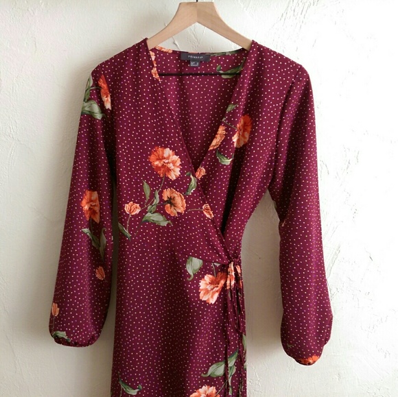 primark floral wrap dress